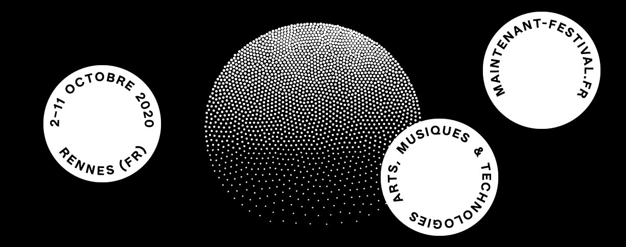 Visuel de l'affiche du Festival Maintenant Édition 2020.