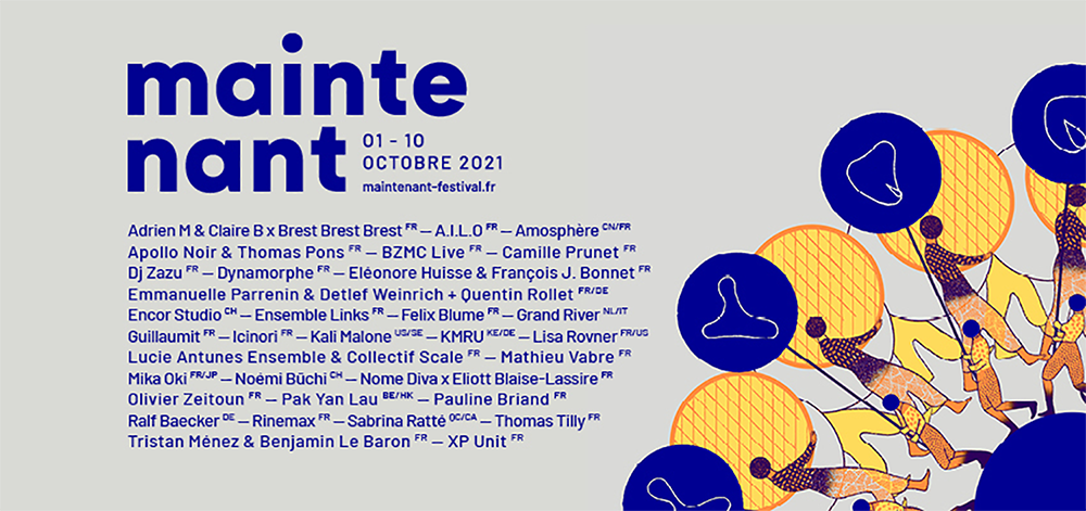Visuel de l'affiche du Festival Maintenant Édition 2020.