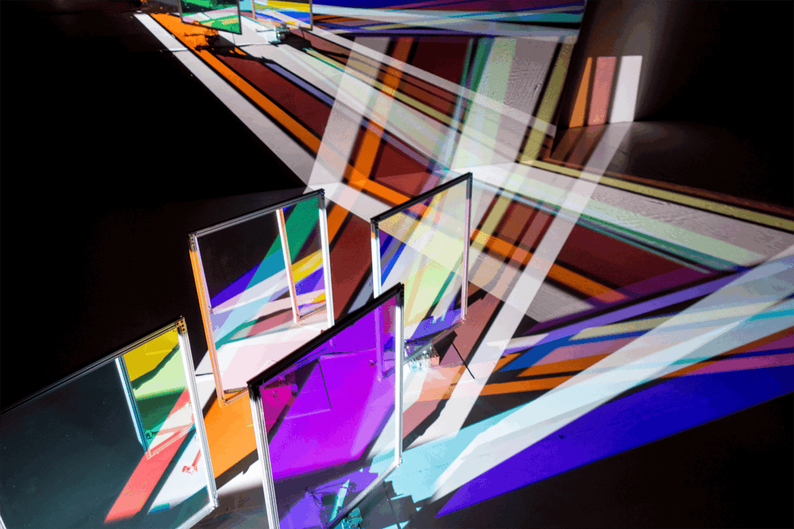 Photographie de l'installation de l'artiste Yoko Seyama.